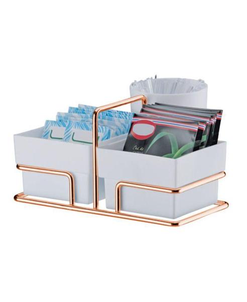 Kit Café Porta Guardanapos Suporte Sachês Rose Gold Future Imagem de Kit Café Porta Guardanapos Suporte Sachês Rose Gold Future