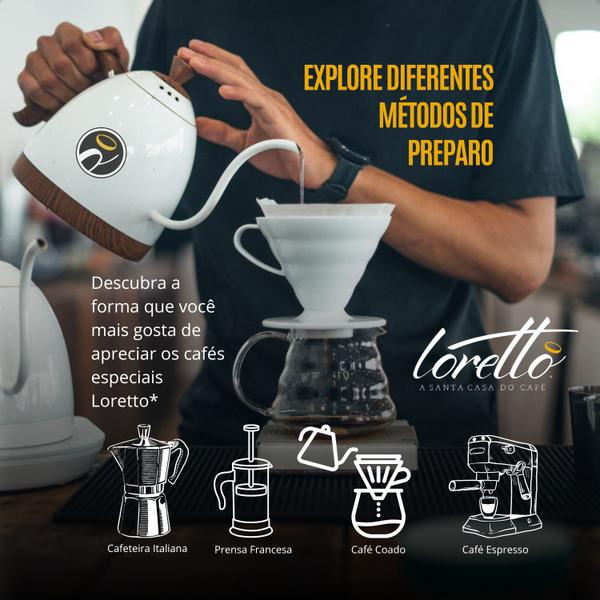 Kit Cafés em Grãos Arábica Bourbon Gourmet Loretto 1 Kg - Loretto Cafés Especiais Imagem de Kit Cafés em Grãos Arábica Bourbon Gourmet Loretto 1 Kg