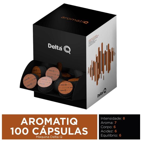 Imagem de Kit Cafeteira Mini Qool + Pack 100 Cápsulas Delta Q Aromatiq