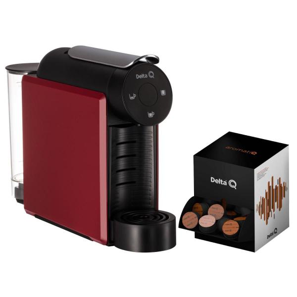 Imagem de Kit Cafeteira Mini Qool + Pack 100 Cápsulas Delta Q Aromatiq