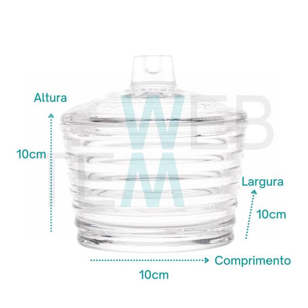 Imagem de Kit Cafeteira Prensa Manual e Açucareiro de Cristal Colmeia