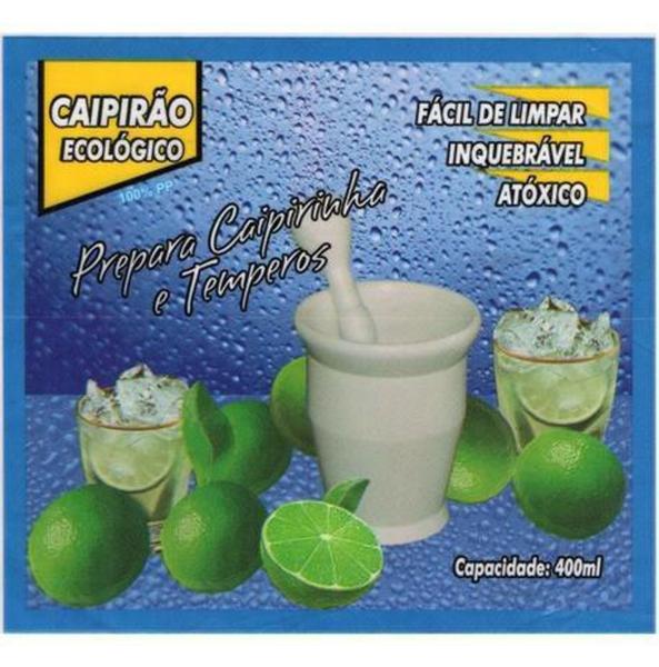 Imagem de Kit Caipirinha Copo + Socador Temperos Pilão Caipirão Ecológico - Coamil