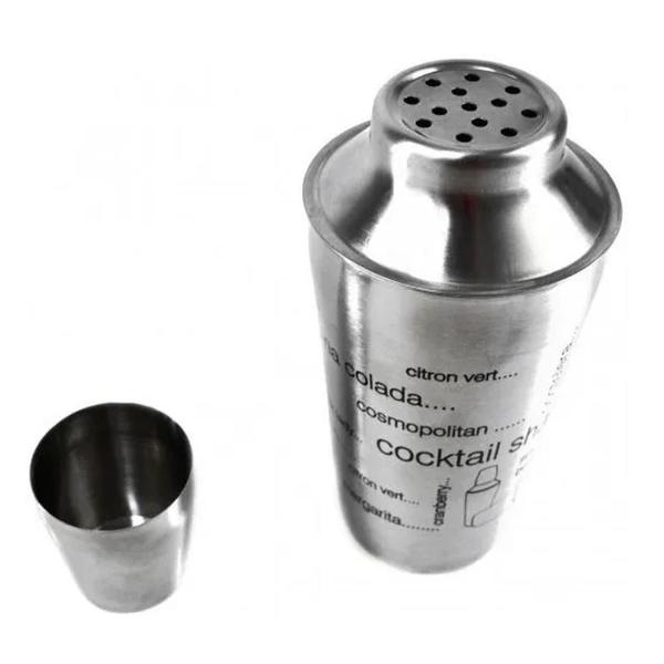 Imagem de Kit Caipirinha Coqueteleira E Socador Inox 500Ml