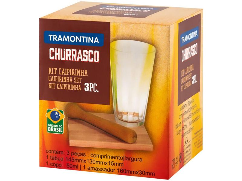 Imagem de Kit Caipirinha Tramontina Churrasco 10239/702 3 Peças