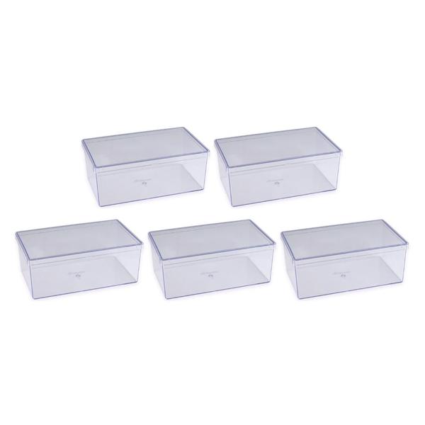 Imagem de KIT CAIXA CAKE BOX RETANGULAR 20x12x8CM 1,500ML C/5-BLUESTAR