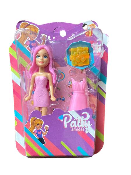Kit Caixa Chiclete Barbie c/ 100 un Sortido + Boneca Patty - Buzzy Imagem de Kit Caixa Chiclete Barbie c/ 100 un Sortido + Boneca Patty