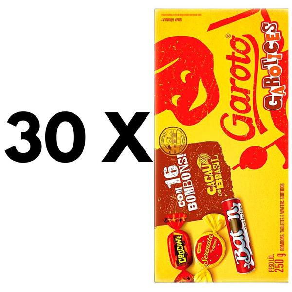 Kit Caixa De Bombom GAROTO 30cx com 250g cada Imagem de Kit Caixa De Bombom GAROTO 30cx com 250g cada