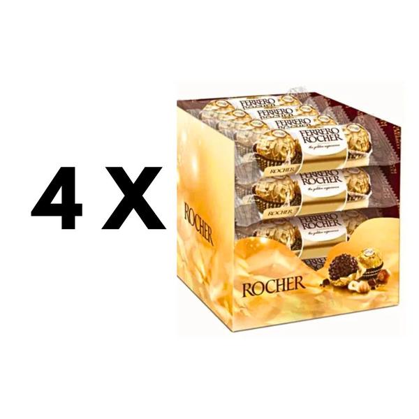 Imagem de Kit Caixa De Chocolate Bombom Ferrero Rocher - 4 cx c/48 Bombons Cada