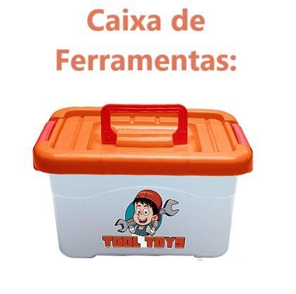 Imagem de Kit Caixa de Ferramentas e Acessórios - Brinquedo 39 Peças