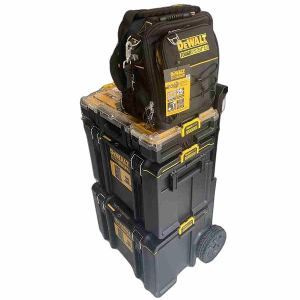Kit Caixa De Ferramentas Toughsystem 2.0 + Mochila Dewalt Imagem de Kit Caixa De Ferramentas Toughsystem 2.0 + Mochila Dewalt
