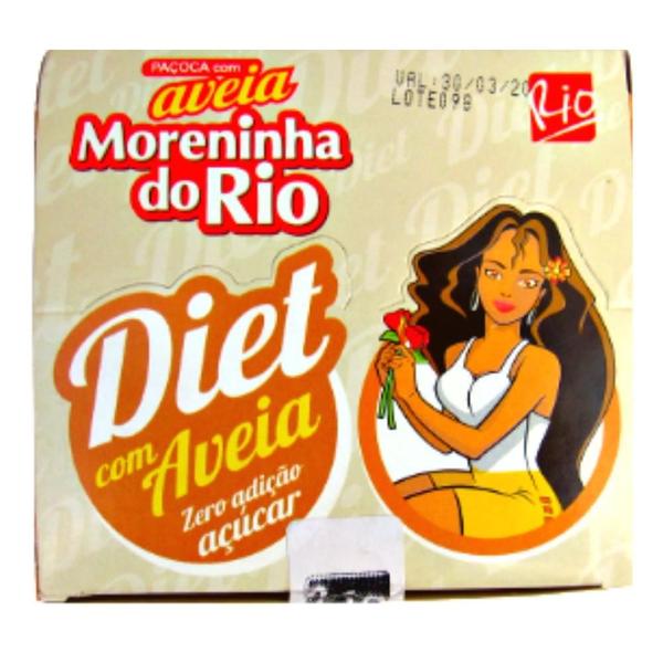 Imagem de Kit Caixa De Paçoca Zero Açúcar Com Aveia Diet RIO DOCES - 10cxs c/ 12un cada