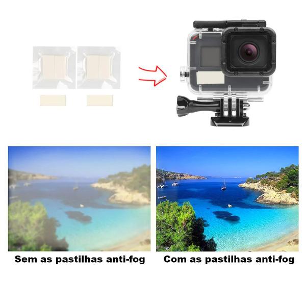 Imagem de Kit Caixa Estanque + Pastilhas Anti-fog para GoPro 3, 3+ e 4