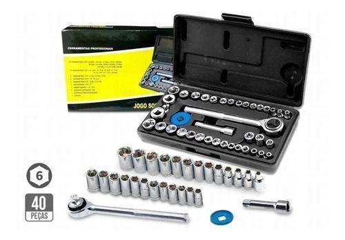 Imagem de Kit Caixa Maleta P/ Ferramentas Stanley Profissional 19-301 C/ Brocas Soquetes e Bits