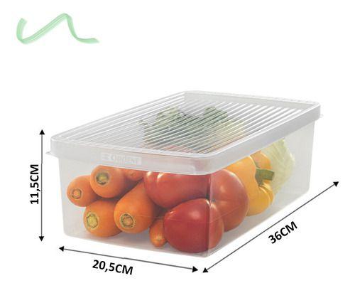 Imagem de Kit Caixa Organizadora 2un P+ 2un M+ 2un G Fruta Verdura Ordene