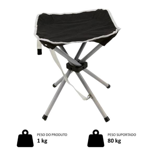 Imagem de Kit Caixa Termica Rosa Pessego Cooler 12 L + Banqueta Dobravel Camping / Praia / Pesca