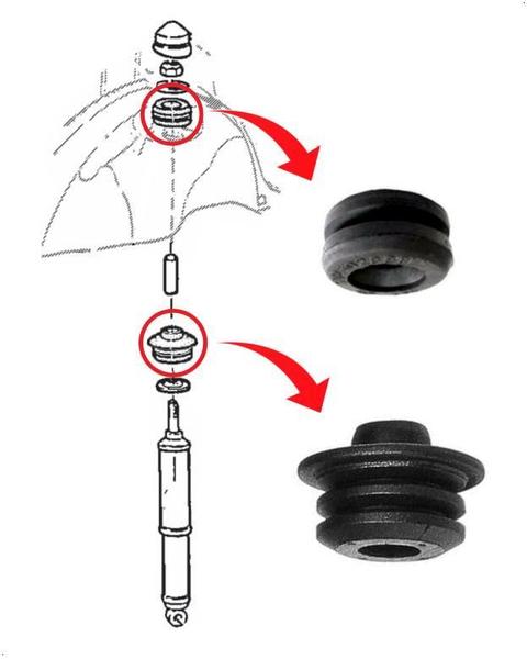 Imagem de Kit Calço Amortecedor Traseiro Monza Kadett Vectra Importado