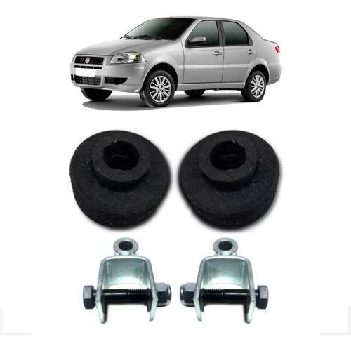 Imagem de Kit Calço de mola Traseiro 4cm + Prolongador Fiat Siena