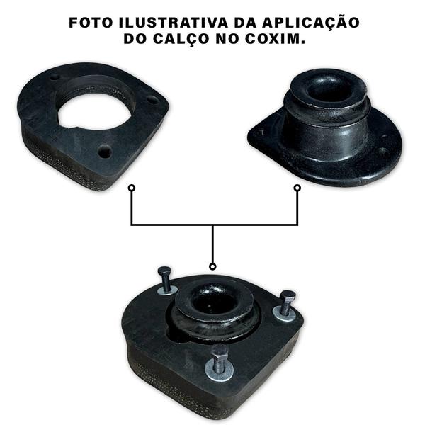 Imagem de Kit Calço Mola Dianteiro Traseiro Palio Weekend Elevar 4cm