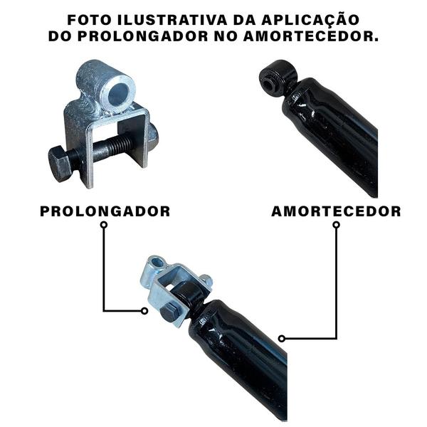 Imagem de Kit Calço Mola Dianteiro Traseiro +Prolongador Fiat Palio