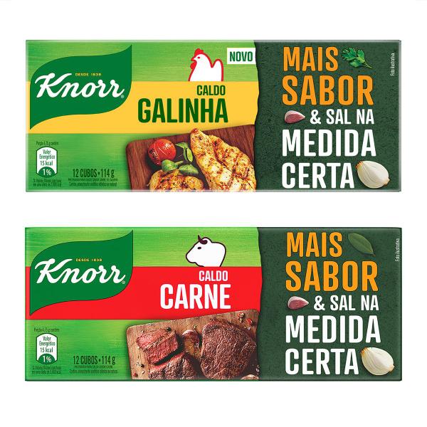 Imagem de Kit Caldo de carne e galinha Knorr