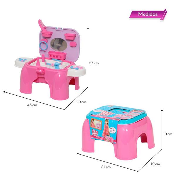 Imagem de Kit Camarim Infantil Maleta Baby Alive 15 Itens Cotiplás