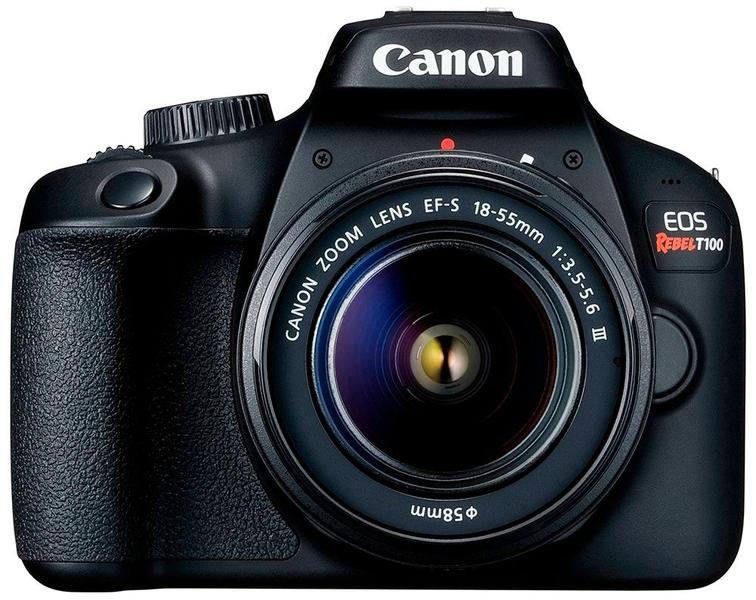 Imagem de Kit Camera Canon Eos Rebel T100 18 Megapixels com Lente Ef-s 18-55 III