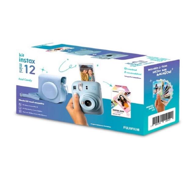 Kit Câmera instax mini 12 + filme 10 poses (Azul Candy) - Fujifilm Imagem de Kit Câmera instax mini 12 + filme 10 poses (Azul Candy)
