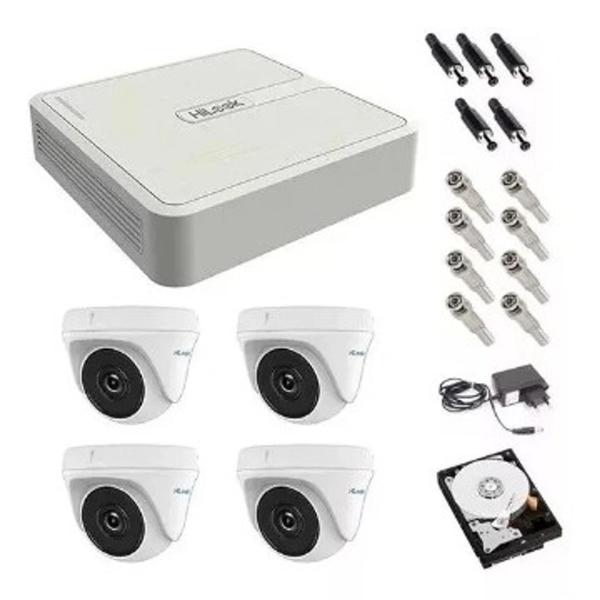 Kit Câmeras de Segurança e Monitoramento Hilook 04 Completo - Hikvision/Hilook Imagem de Kit Câmeras de Segurança e Monitoramento Hilook 04 Completo