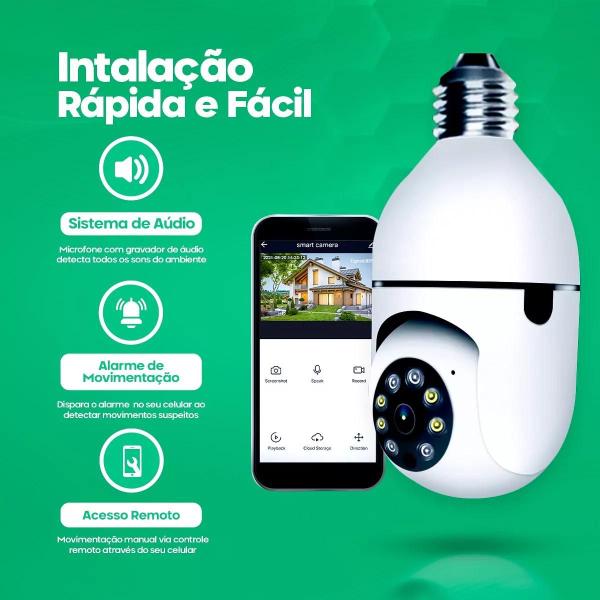Kit Câmeras de Segurança Wi-Fi 360º com Visão Noturna, Sensor de Movimento e LED Proteção Completa para Sua Casa! - Yoose Imagem de Kit Câmeras de Segurança Wi-Fi 360º com Visão Noturna, Sensor de Movimento e LED Proteção Completa para Sua Casa!
