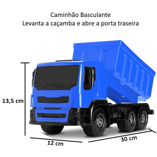 Imagem de Kit Caminhão Levanta Caçamba e Trator com Alavancas Infantil