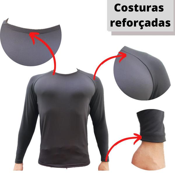 Imagem de Kit Camisa Bermuda Pernito Proteção Uv 50+ Ciclismo Corrida Segunda Pele Termica Camisa Shorts Bike 