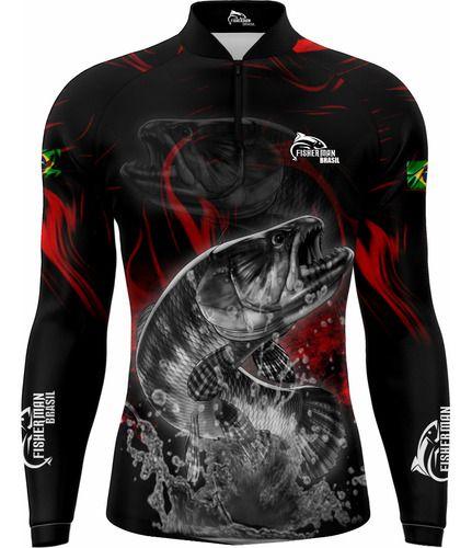 Imagem de Kit Camisa Camisetas Blusa De Pesca Com Proteçao Uv50 Traira