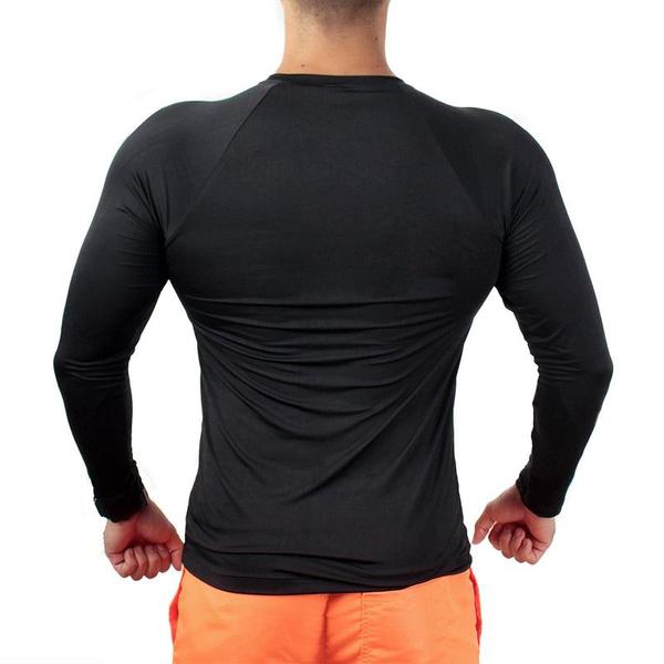 Imagem de Kit Camisa Térmica Masculina UV Segunda Pele Protação Solar 50+ + Boné Dry fit + Relógio Digital