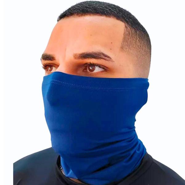 Imagem de Kit Camisa Térmica Proteção Solar Com Balaclava Bandana Masculina Manga Comprida Air Soft Lenço Corrida Ciclismo