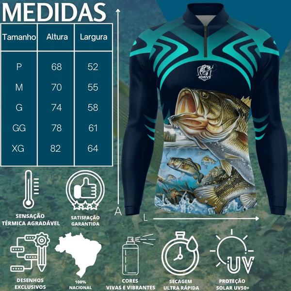 Imagem de Kit Camiseta De Pesca Mais Artigos De Pesca Isca Molinete 