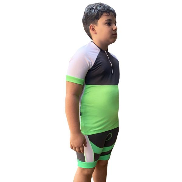 Imagem de Kit Camiseta e Bermuda para Ciclismo MTB - Infantil