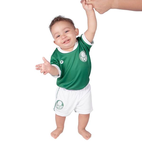 Imagem de Kit Camiseta e Short Dry Baby/infantil Palmeiras II