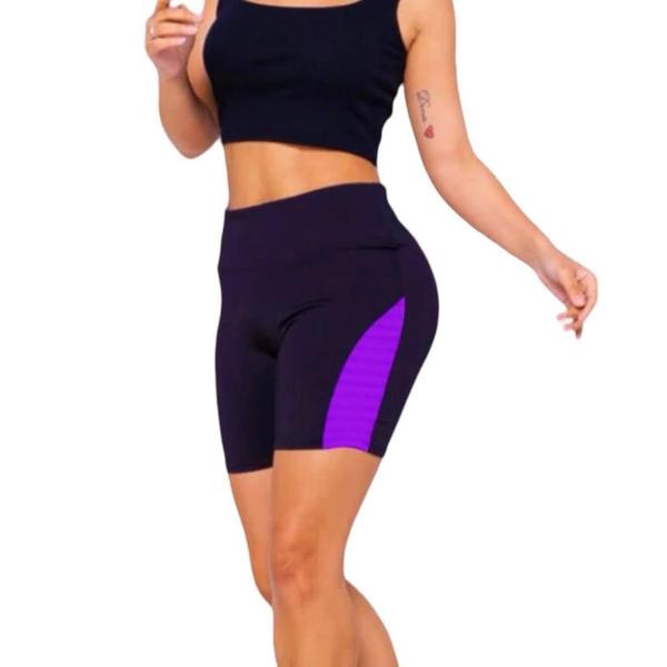 Imagem de KIT Camiseta REGATA DRY FIT Feminina + SHORT Leg Legging REDINHA Suplex Conjunto Fitness 633