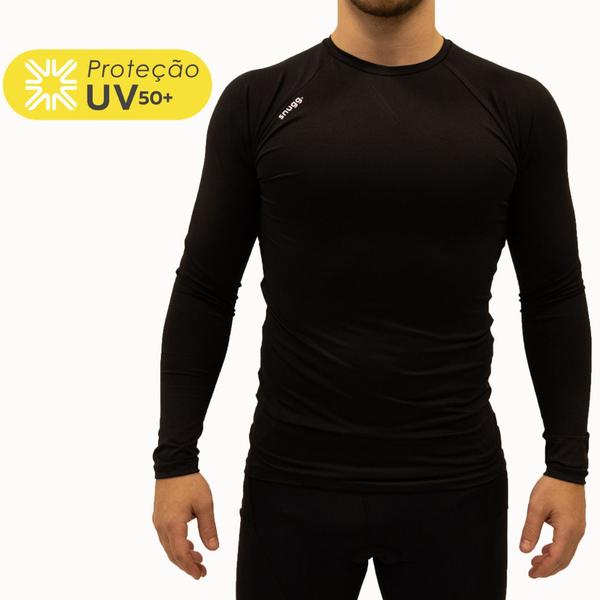 Imagem de Kit Camiseta Térmica e Balaclava Poliéster Proteção UV50+