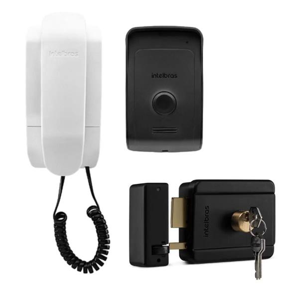 Kit Campainha Intelbras Com Fio Interfone e Fechadura Elétrica Fx 500 Imagem de Kit Campainha Intelbras Com Fio Interfone e Fechadura Elétrica Fx 500