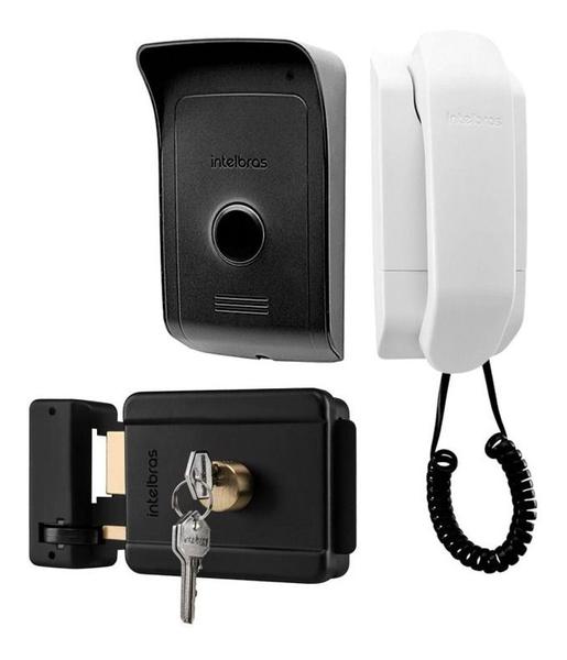 Kit Campainha Intelbras Com Fio Interfone e Fechadura Elétrica Fx 500 Imagem de Kit Campainha Intelbras Com Fio Interfone e Fechadura Elétrica Fx 500