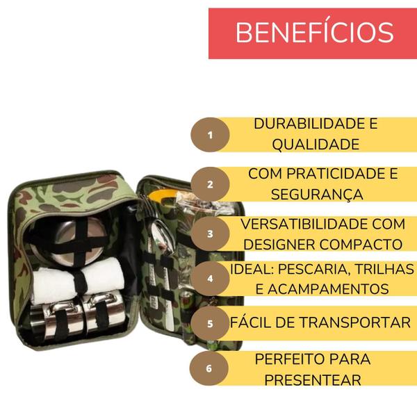 Imagem de Kit Camping Acampamento Sobrevivência Emergência Aventura