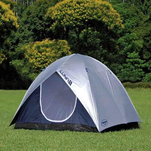 Imagem de Kit Camping Barraca 5 Pessoas Luna + Colchao Inflavel Casal com Inflador de Pe  Mor 