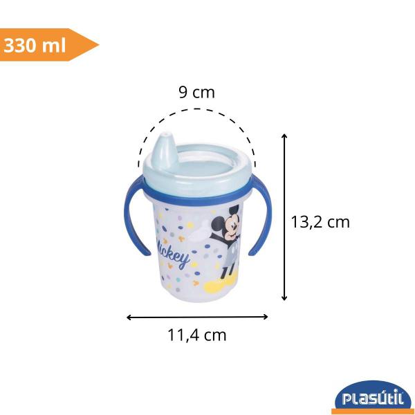 Imagem de Kit Caneca 330ml e Pote de Papinha Com Amassador Mickey Baby