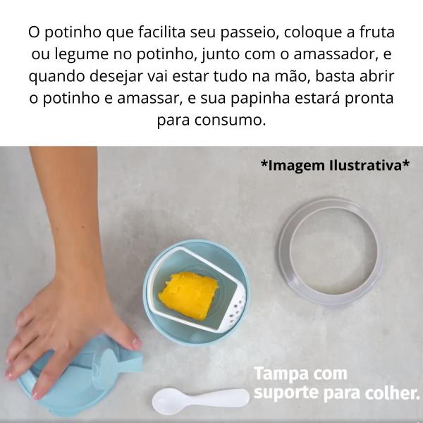 Imagem de Kit Caneca 330ml e Pote de Papinha Com Amassador Urso Clean