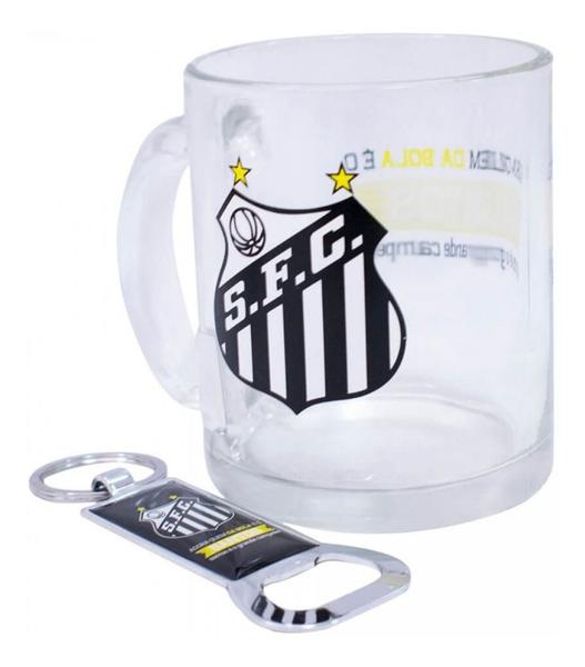 Imagem de Kit Caneca + Abridor De Garrafas Santos Fc Sfc 350ml 