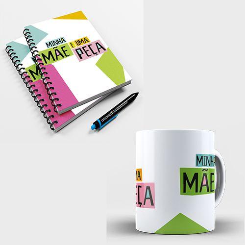 Imagem de Kit Caneca e Caderno de Anotação Dia das Mães Mod. 12