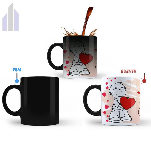 Kit Caneca Mágica Urso Pelúcia Presente Dia dos Namorados N3 - Fofy Toys Imagem de Kit Caneca Mágica Urso Pelúcia Presente Dia dos Namorados N3