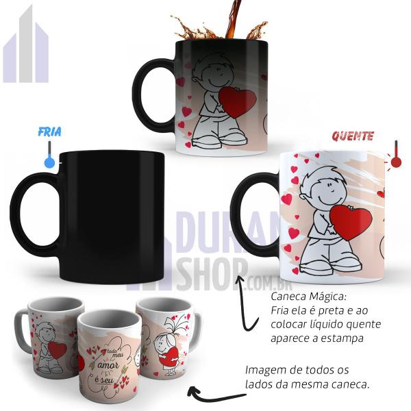 Kit Caneca Mágica Urso Pelúcia Presente Dia dos Namorados N3 - Fofy Toys Imagem de Kit Caneca Mágica Urso Pelúcia Presente Dia dos Namorados N3