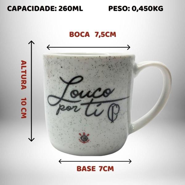 Imagem de Kit Caneca Porcelana Branca 300Ml Café +1 Copo Americano